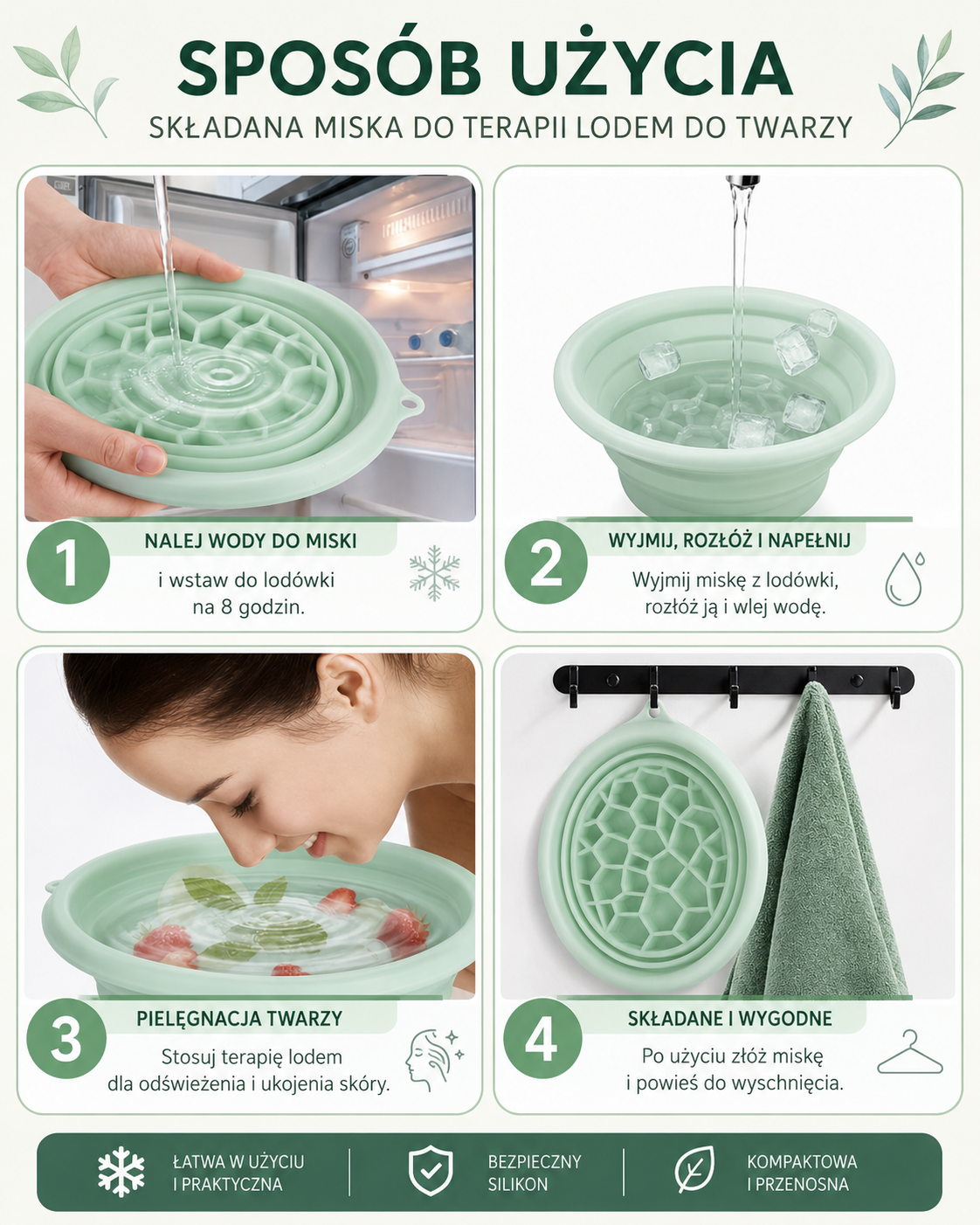 Lūme Ice Bowl — Składana Miska do Ice Facial